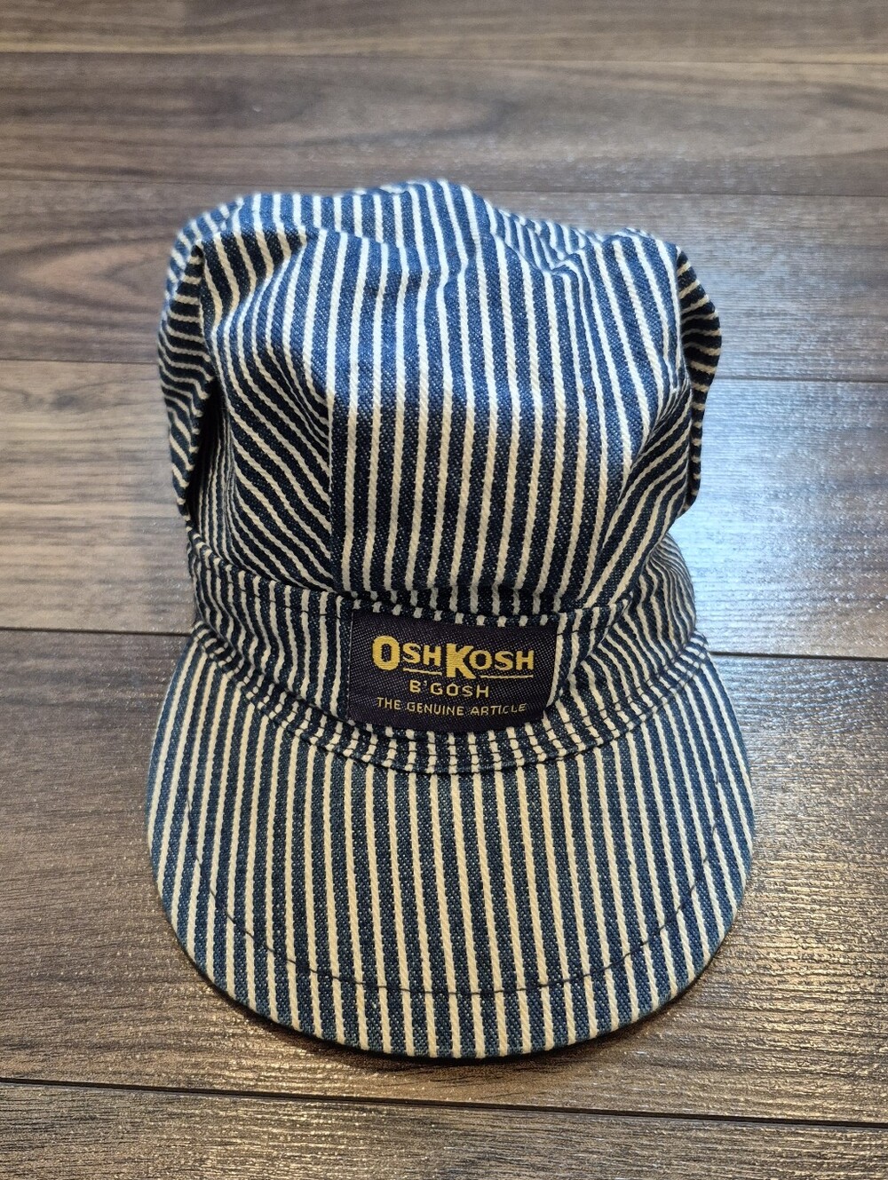 OSHKOSH B'GOSH Baby's Hickory Stripe Engineer Cap
